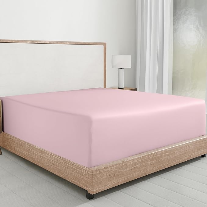 California Design Den Twin Bed Fitted Sheet Only, 100% Cotton, No Pop-Off by CaliforniaDesignDen