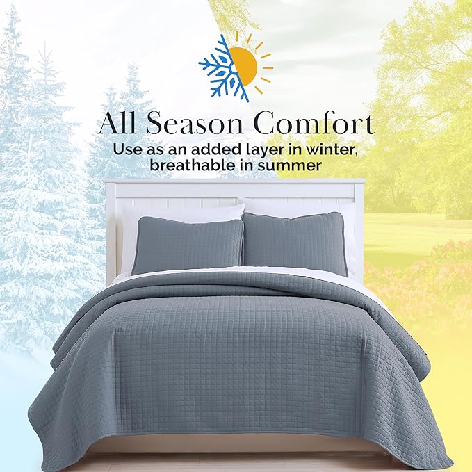 Southshore Fine Living, Inc. Oversized King Quilt Set, Microfiber Coverlet Set - Image 9