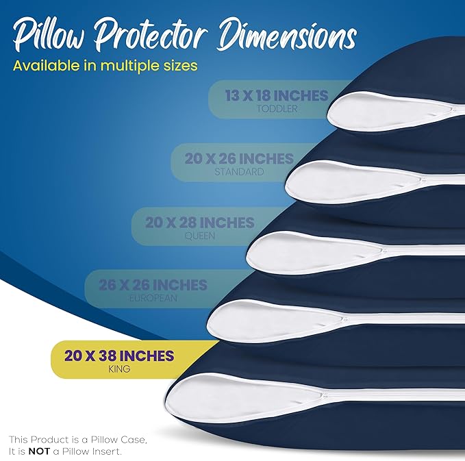 Utopia Bedding Premium 100% Waterproof Pillow Protectors - Image 2