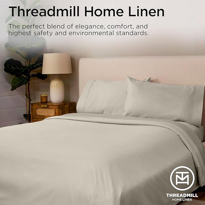 Threadmill Queen Sheet Set | 800 Thread Count Queen Bed Sheets - Image 7