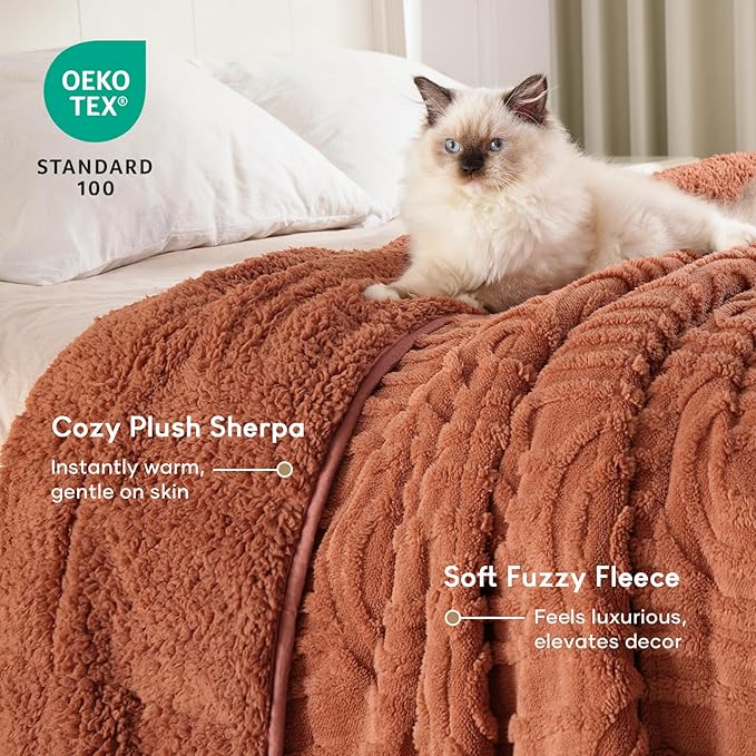 Cottonblue Jacquard Weighted Blanket - Image 3