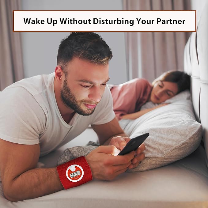 CoolFire Vibrating Alarm Clock Wristband, Silent Wake-Up Watch - Image 2