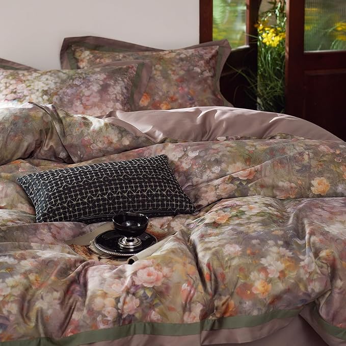 mixinni Vintage Floral Duvet Cover Set - Image 4