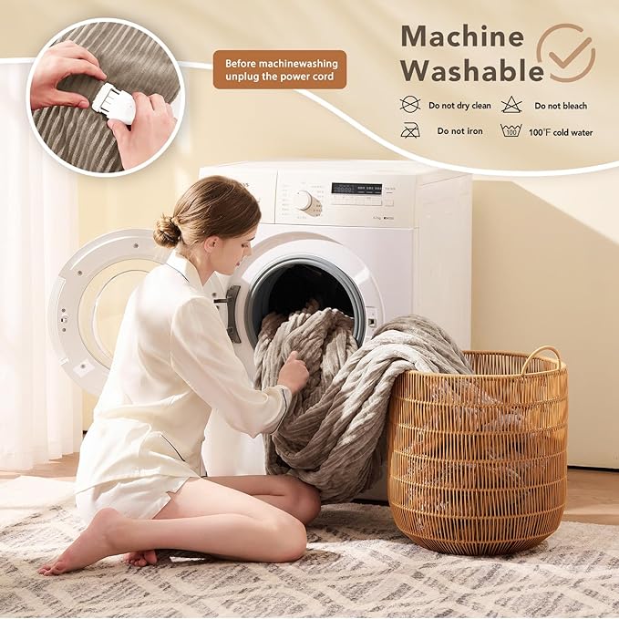 Homemate Electric Heated Blanket Twin Size - Image 7