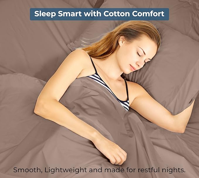 Royale Linens 100% Organic Cotton Twin XL Flat Sheet Only - Image 9