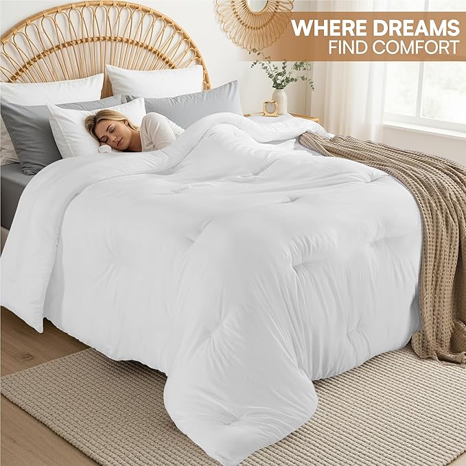 Utopia Bedding Comforters, All Season Duvet Insert, Down Alternative Comforter - Image 4