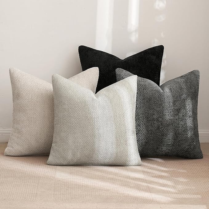 MIULEE Pack of 4 Couch Halloween Throw Pillow Covers 18x18 Inch Neutral - Image 4