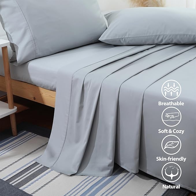Flat Sheet Only King Size, 400 TC 100% Egyptian Cotton Flat Sheet - Image 6