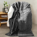 Aemicion Queen Size Weighted Blanket 15lbs, Plush Fleece Sherpa Heavy Blanket by Aemicion
