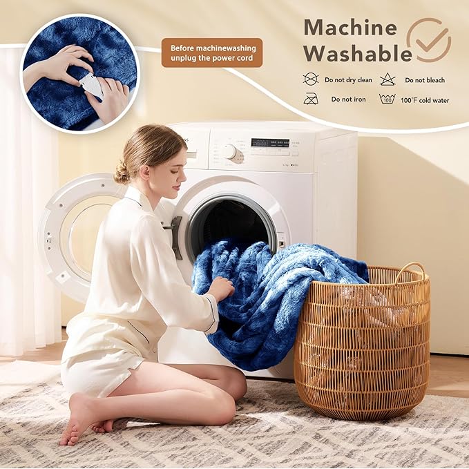 Homemate Electric Heated Blanket Full Size - Image 7