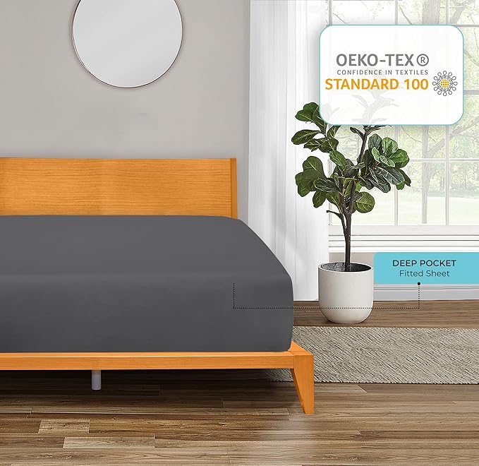 Royale Linens Fitted Sheet King - Image 7