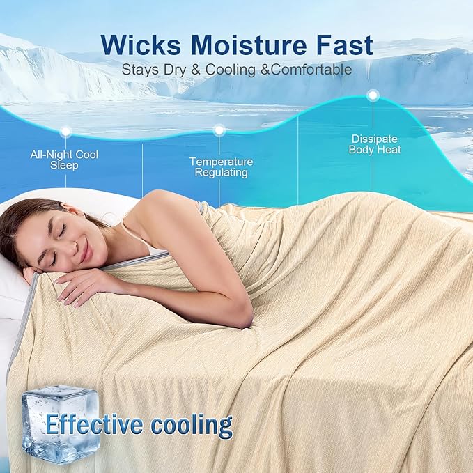 KMUSET Cooling Blanket Throw, Double Sided Summer Cooling Blankets - Image 4