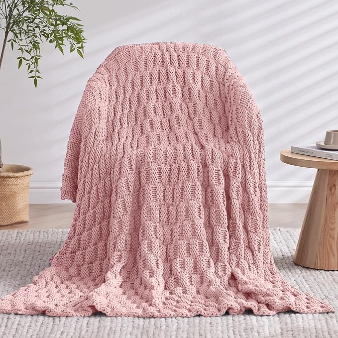 Knitted Weighted Blanket Adults, No Beads Heavy Blanket 36” x 48'' 3lbs - Image 9