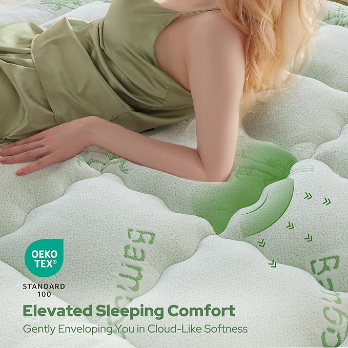 BEDLORE Twin XL Mattress Topper Viscose Derived from Bamboo, Thick Pillow Top - Image 2