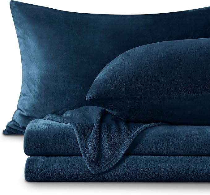 BEDELITE Flannel Sheets Full Size Navy by BEDELITE
