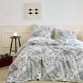 SUSYBAO Flower Paisley Duvet Cover Queen 100% Cotton 3 Pcs Set 1 Vintage Boho by SUSYBAO