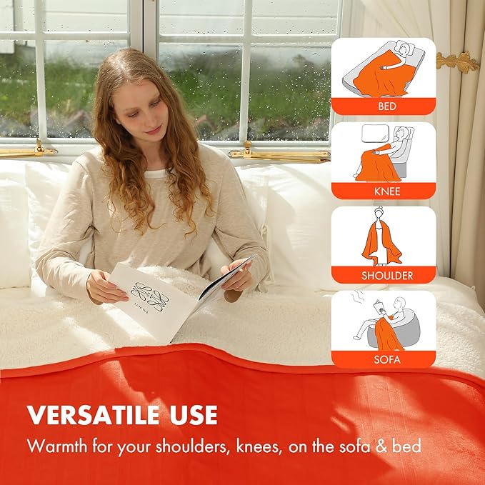 Heated Blanket Electric Throw 50" x 60" - Image 6