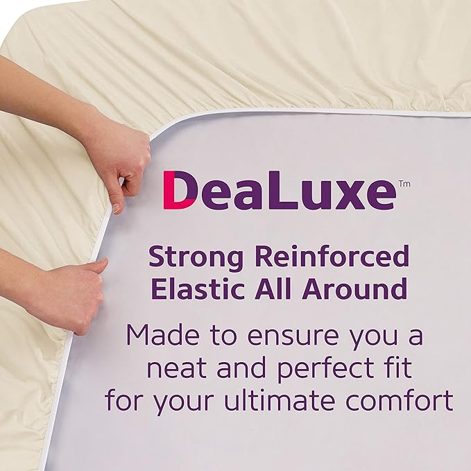 DeaLuxe Cal King Fitted Sheet Only Deep Pocket - Image 4
