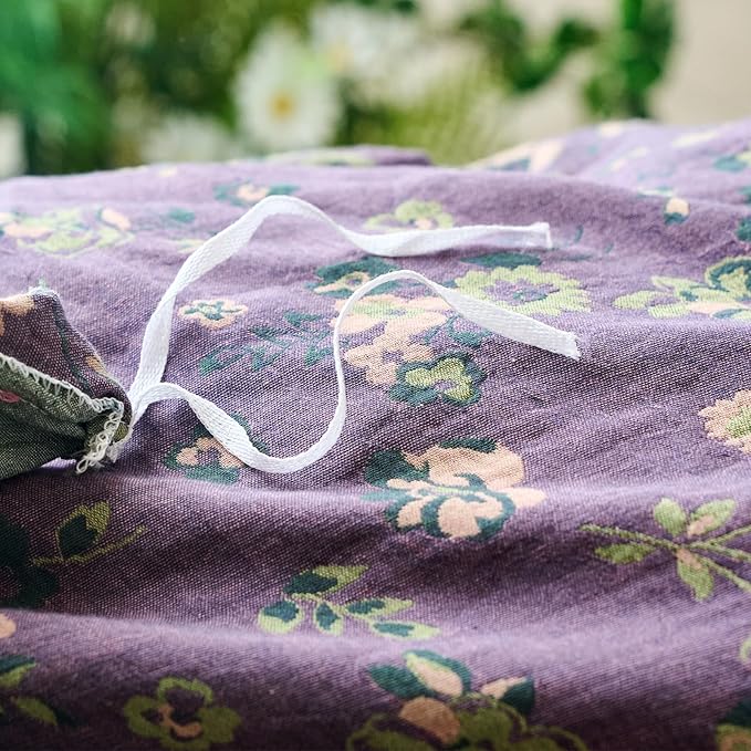 mixinni Vintage Floral Duvet Cover Queen Set - Image 9