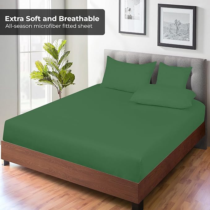 Royale Linens Fitted Sheet Queen - Image 4