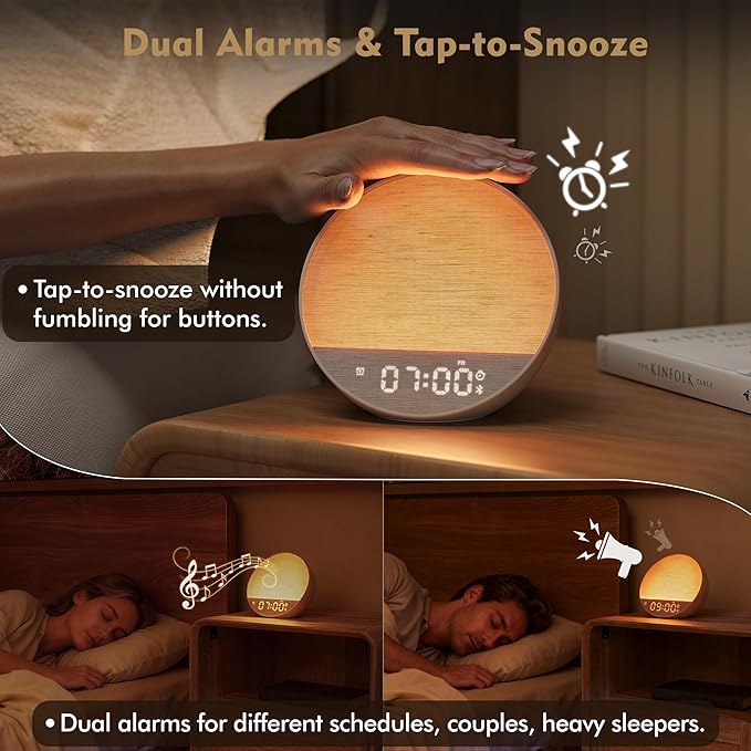 Tap-to-Snooze Sunrise Alarm Clock - Image 4