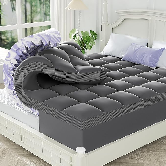 ChiXpace Dual Layer Memory Foam Twin XL Mattress Topper by ChiXpace