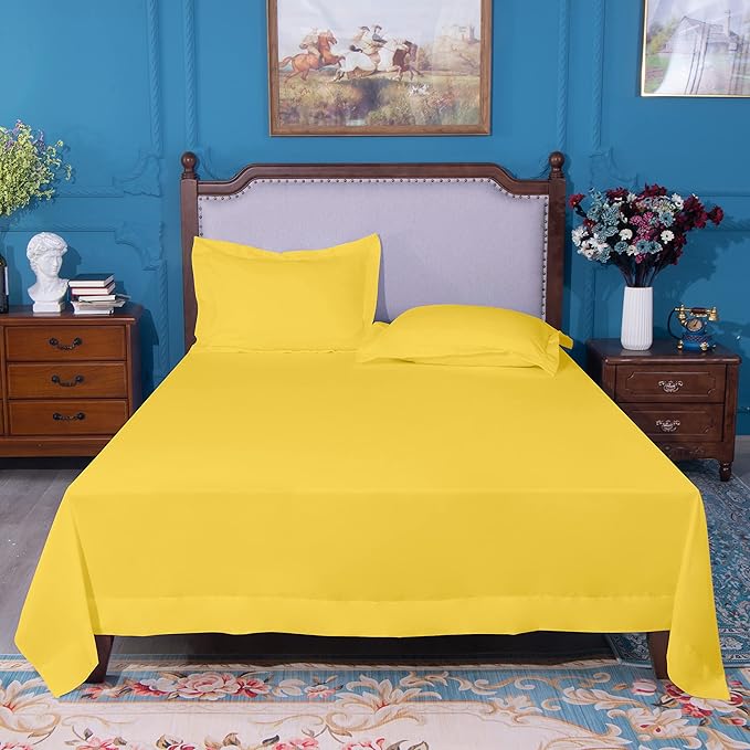 NTBAY Twin Extra-Long Flat Sheet Only - Image 4