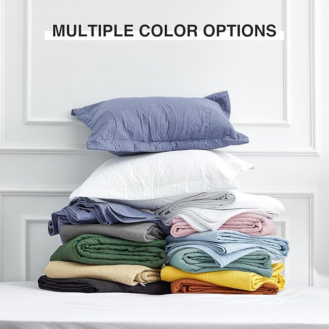 Love's cabin Quilts for Full Bed White Bedspreads Bedding Set - Image 7