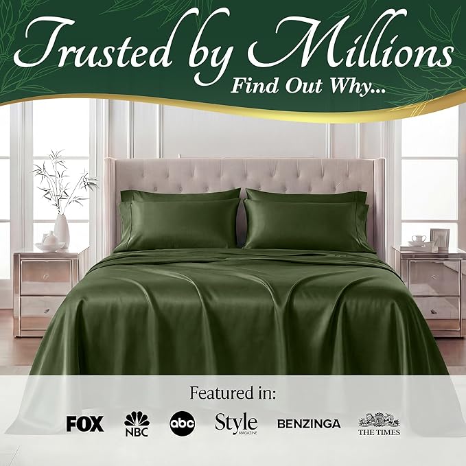 DECOLURE 100% Viscose Derived from Bamboo Sheets Twin Size - Image 5