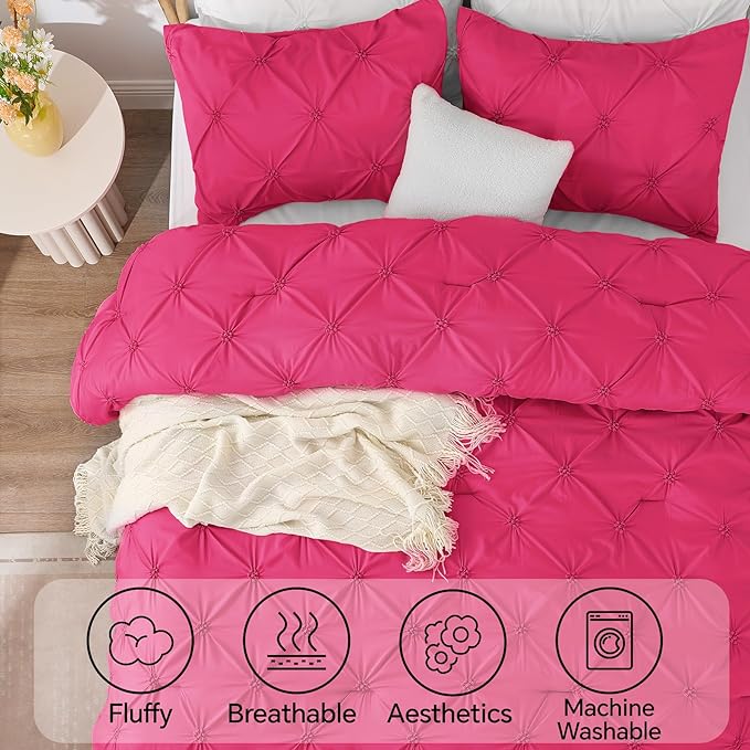 BEDELITE Hot Pink Twin Comforter Set - Image 5