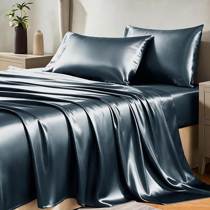 CozyLux Satin Sheets King Size Sheet Set by CozyLux