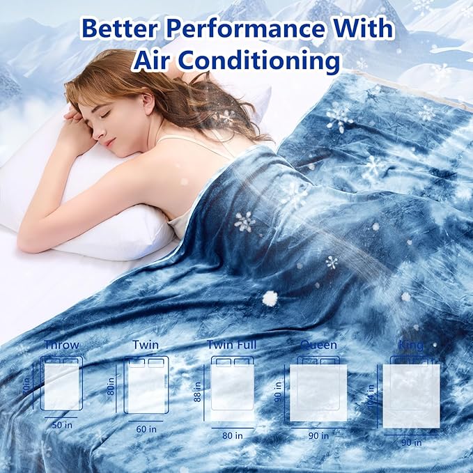 Topcee Cooling Throw Blanket for Hot Sleepers, Arc-Chill Q-Max >0.5 Cool Fiber - Image 7