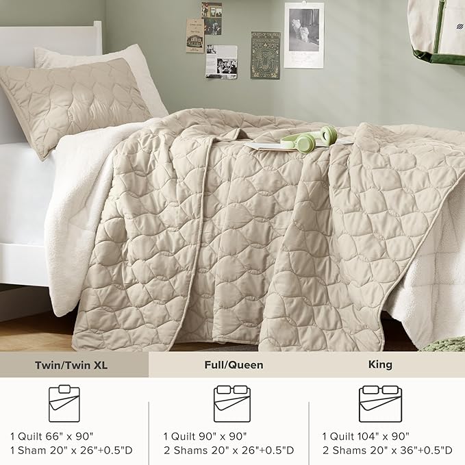 Comfort Spaces Twin Quilt Set Modern Reversible Ogee Coverlet Twin Bedding Set - Image 7