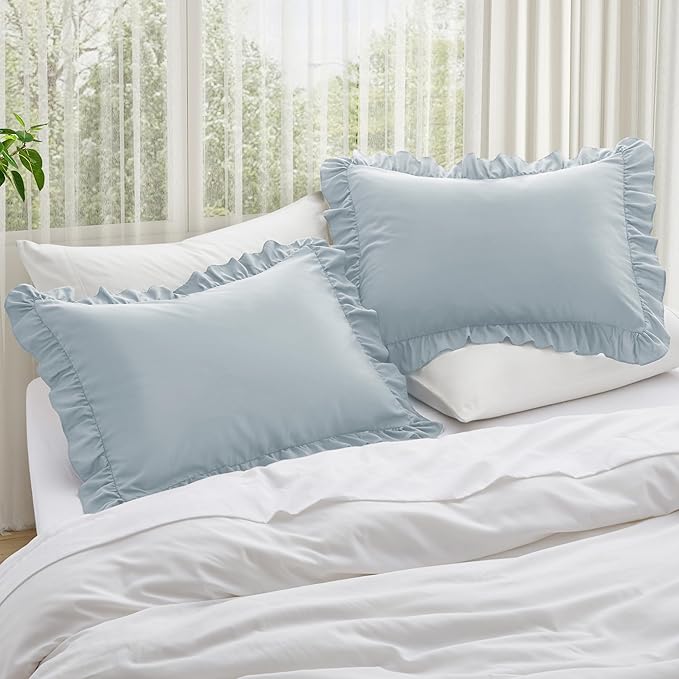 KKJIAF Ruffle Body Pillow Cases Set of 1, Ruffled Pillow Covers - Image 2