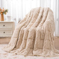 Wemore Jacquard Fleece Weighted Blanket Twin Size 60" x 80" 15lbs, Ultra Soft by WemoreDirect
