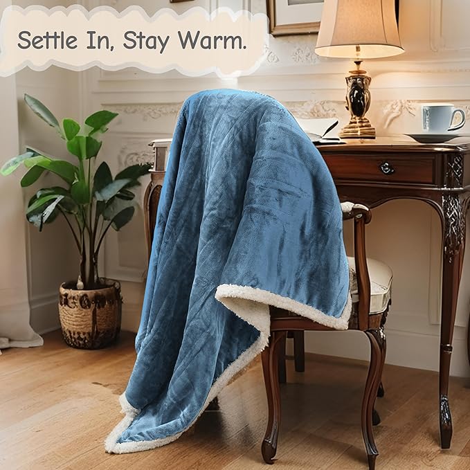 Electric Heated Blanket Queen Size 84"x90", Soft Flannel - Image 8