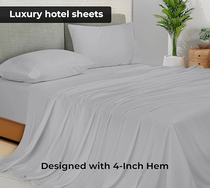 Royale Linens Twin Flat Sheet - Image 2