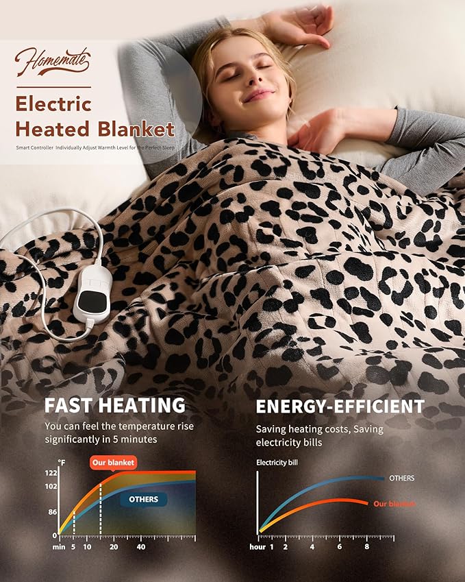 Homemate Electric Heated Blanket King Size - Image 2