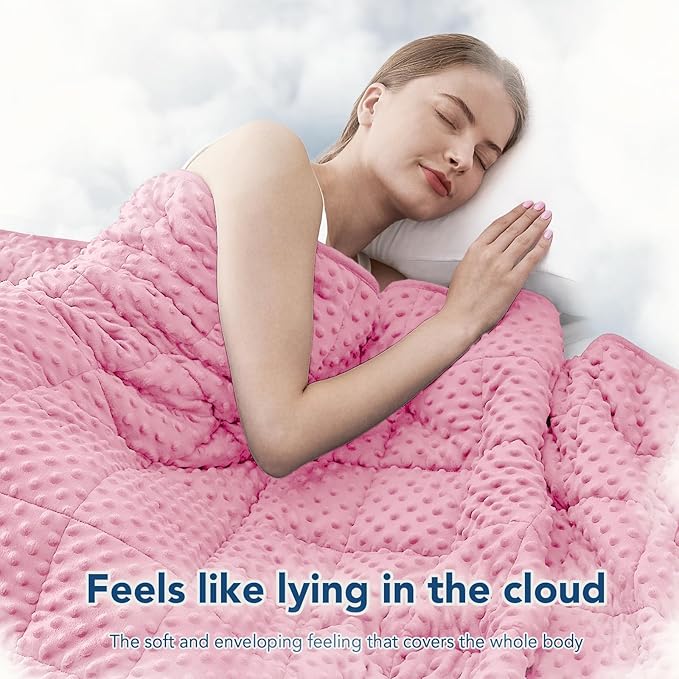 Topcee Weighted Blanket for Adults, Minky Dots Heavy Blanket for 110-130lbs - Image 4