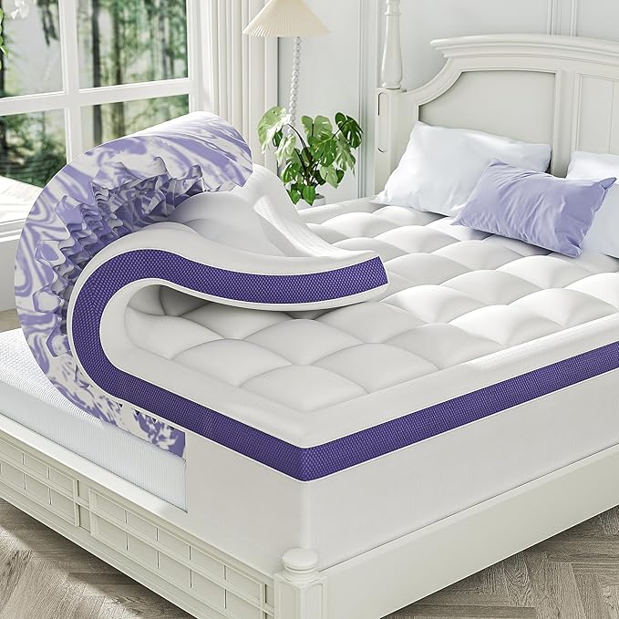 ChiXpace Dual Layer 4 Inch Memory Foam Mattress Topper King by ChiXpace