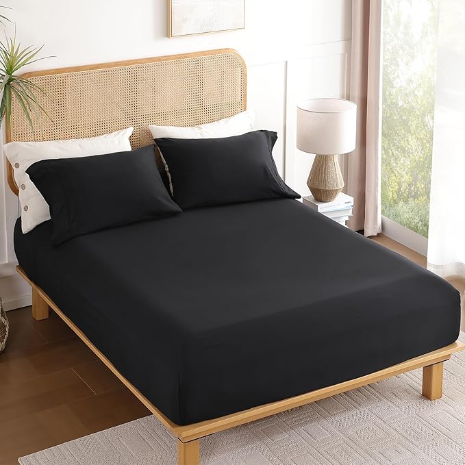 Queen Sheet Set 4 Pieces, Wrinkle Free, Oeko-Tex Certified - Image 7