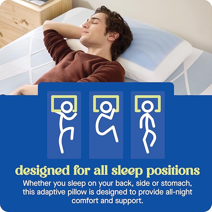 Sealy Dreamlife Standard Size Memory Foam Cooling Pillow - Image 6