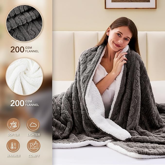Homemate Electric Heated Blanket Full - Image 3