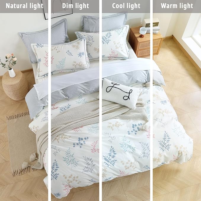LEMIROE White Cotton Comforter King Size 3Pcs - Image 6