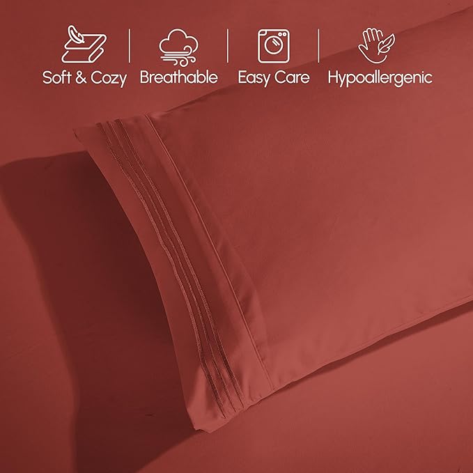 Elegant Comfort Luxurious 1500 Premium Hotel Quality Microfiber Three Line - Image 5