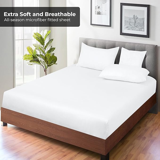 Royale Linens Fitted Sheet King - Image 4