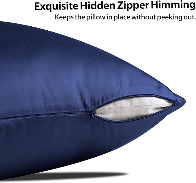 2 Pack Cooling Pillow Cases, Viscose Derived from Bamboo Pillow Protectors King - Image 3