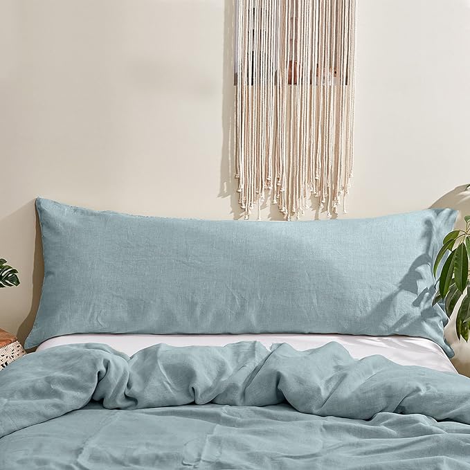 Simple&Opulence Body Pillow Cover 20" x 54", 100% Pure Linen, Ultra Soft and by SimpleOpulence