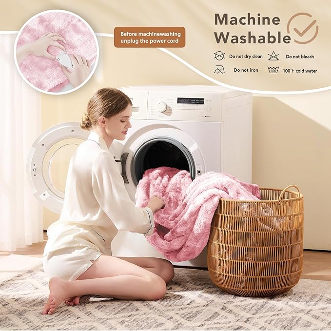 Homemate Electric Heated Blanket Twin Size - Image 7