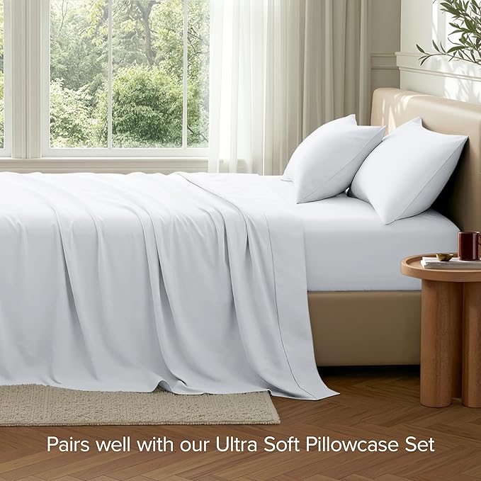 Bare Home Extra Long Flat Sheet - Image 7
